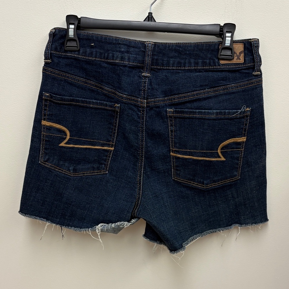 Dark Wash Denim Cutoff Shorts - Women's - Picture 3 of 4